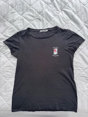CHRLDR Canadian Champagne Maple Syrup Black Short Sleeve Tee